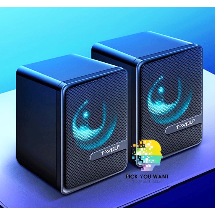 LOA VI TÍNH 2.0 T-WOLF S3 ÂM THANH CỰC HAY.