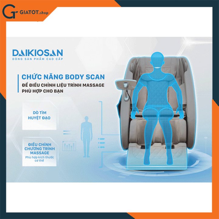 Ghế Massage cao cấp hàng chính hãng Daikiosan DKGM-00001
