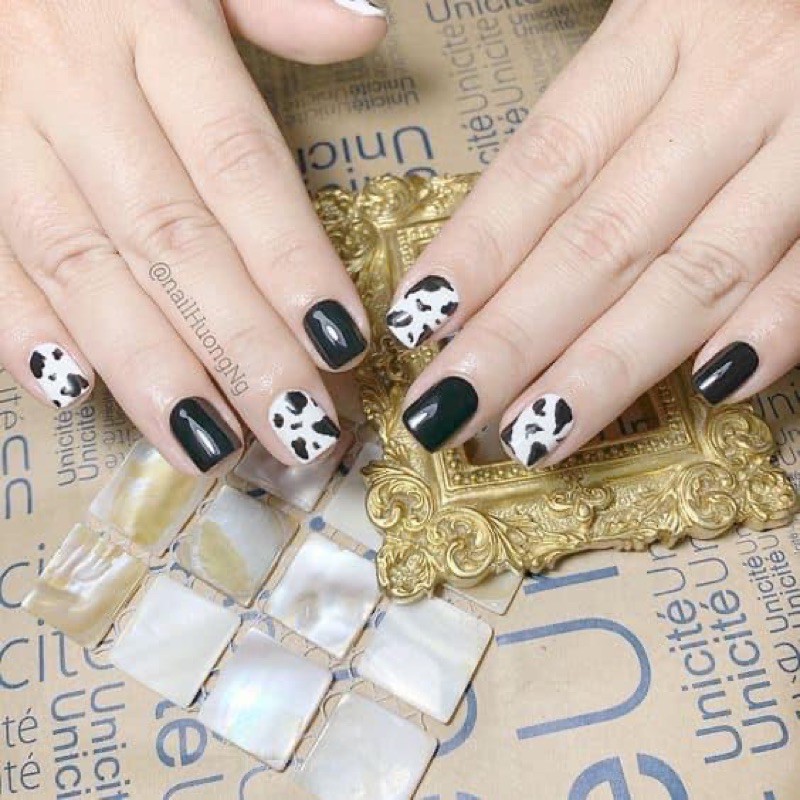 sticker bò sữa - phụ kiện nail