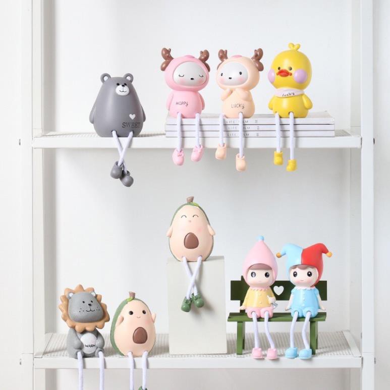 Mô hình Búp bê, động vật trang trí kệ, tủ nhiều hình cute