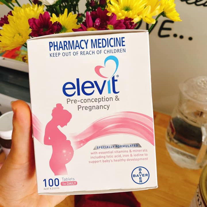 Vitamin tổng hợp Elevit cho bà bầu của Úc - 100 viên