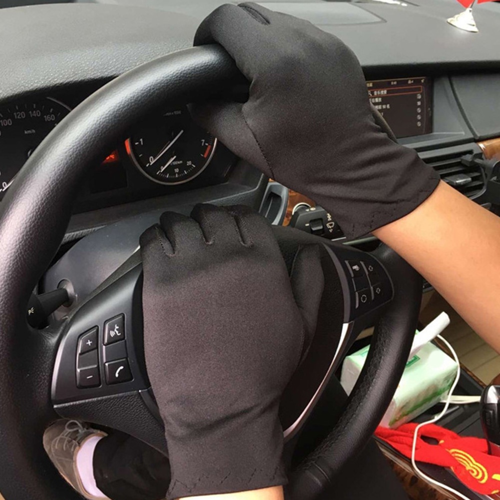 Đôi găng tay chất liệu spandex thời trang mùa hè cho nam màu đen/trắng tùy chọn