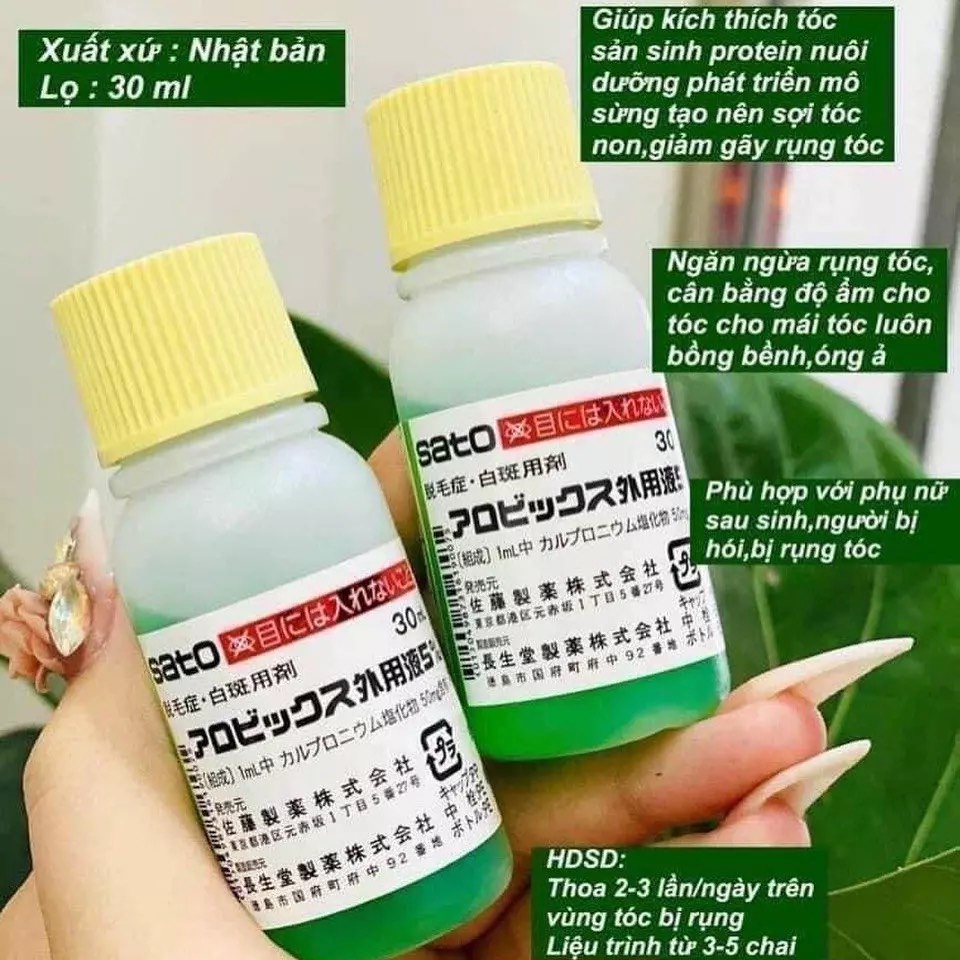 Tinh chất mọc tóc ngăn rụng tóc Sato - JG Nhật Bản Chai 30ml