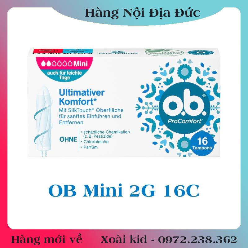 [CÓ CHE TÊN] Băng vệ sinh Tampon Ob - Hàng Nội Địa Đức