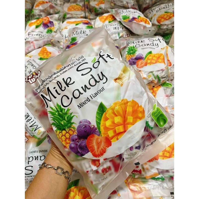 kẹo dẻo milk soft candy bịt 320gam