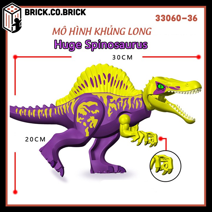 Khủng Long Lego Mô Hình Lắp Ráp Khủng Long Bạo Chúa Dinosaur Jurassic World Loại To - MỚI NHẤT 33060