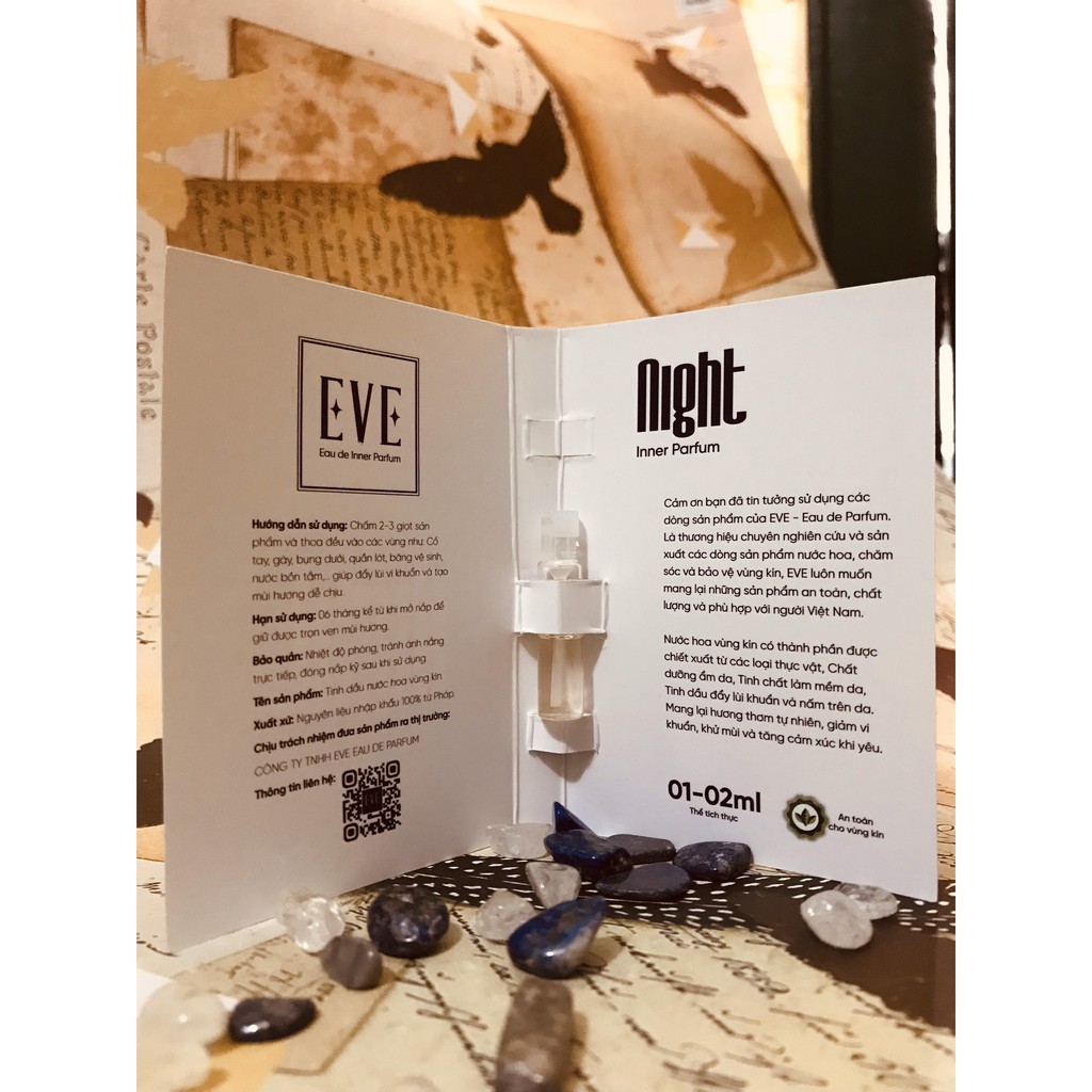 Nước hoa vùng kín nam 1ml NIGHT - Nước hoa vùng kín chính hãng EVE - Eau de Parfum (Có che tên sản phẩm) | Thế Giới Skin Care