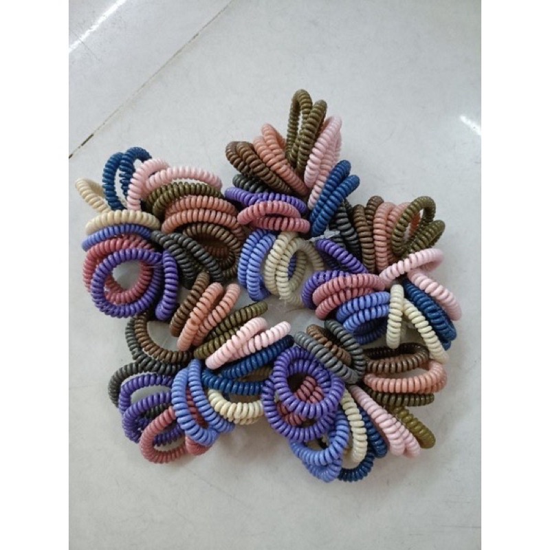 set 5 cái cột tóc lò xo mini