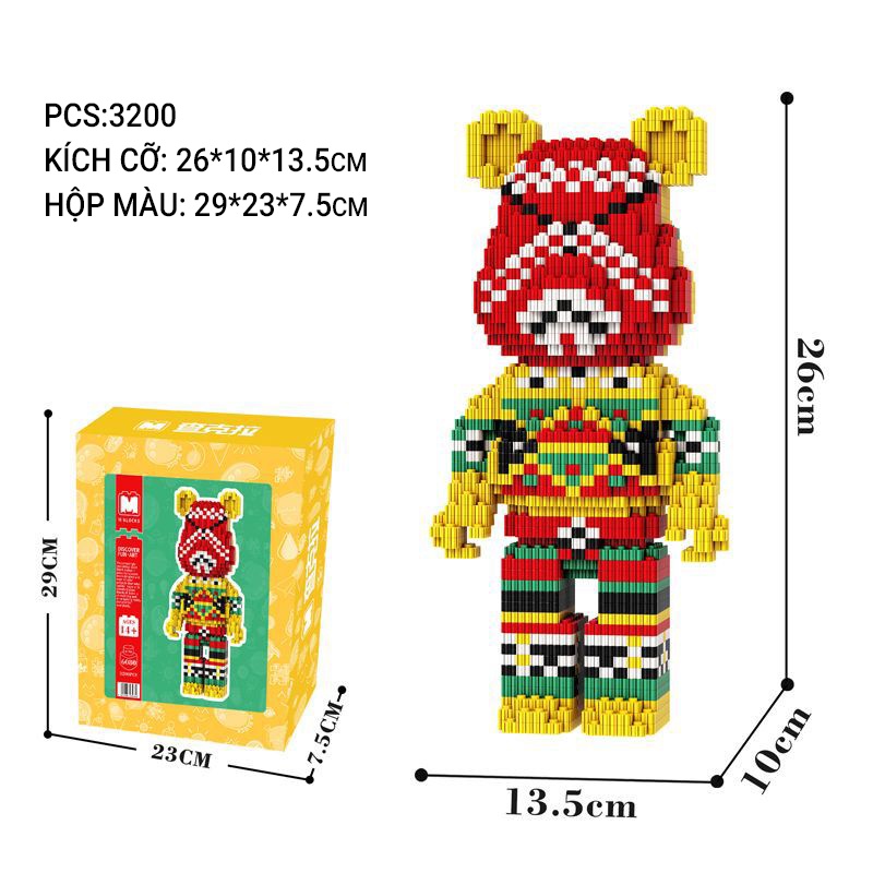 Bộ Đồ Chơi Lắp Ráp Moe Power Bears Độc Đáo Thú Vị