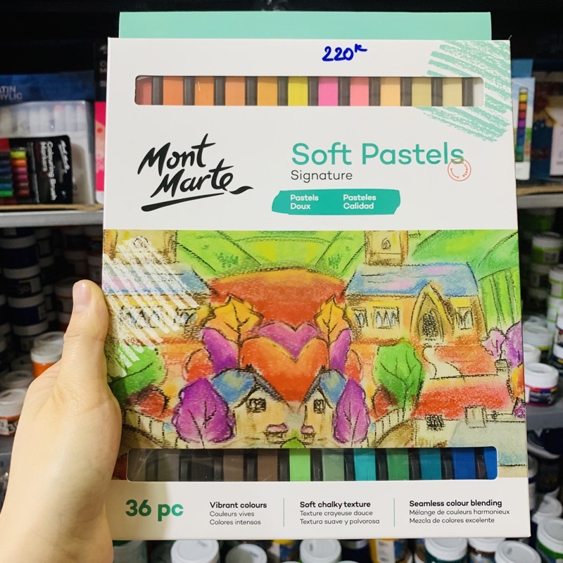 Phấn tiên Mont Marte Soft Pastel- Set bộ 12/ 36 màu