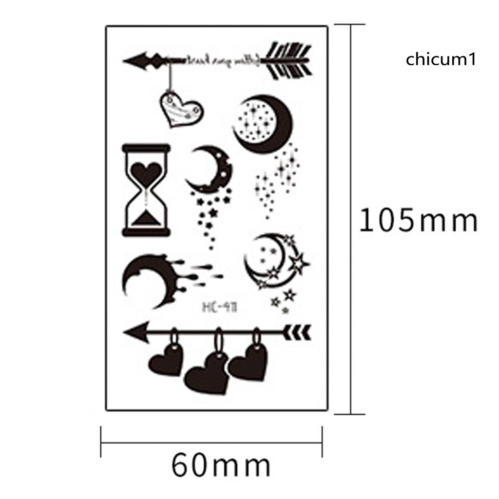 Miếng Dán Hình Xăm Tạm Thời Chống Nước Bền Bỉ Dùng Trong Các Bữa Tiệc