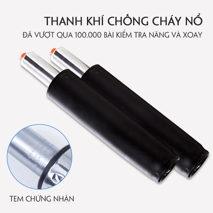 Ghế xoay văn phòng, làm việc, học tập bọc da Tay gập 90 độ KORESMART Ghế làm việc cao cấp