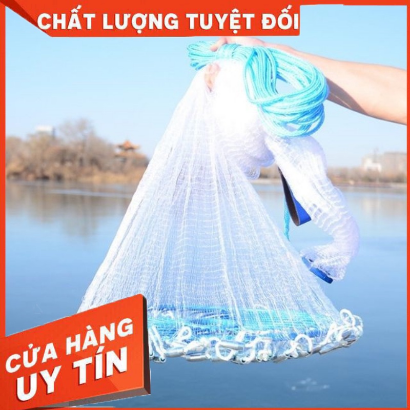 Chài Cước Đĩa Bay, Kích cỡ |1,5m Bung 3m| |1,8m Bung 3,6m| |2,1m Bung 4,2m| |2,4 Bung 4,8m| |3m Bung 6m| |3,6 Bung 7.2m|