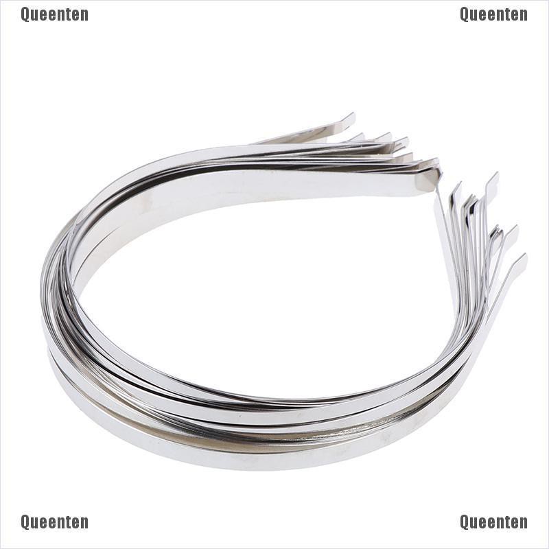 Bộ 5 băng đô bằng kim loại trơn dành cho làm phụ kiện tóc DIY