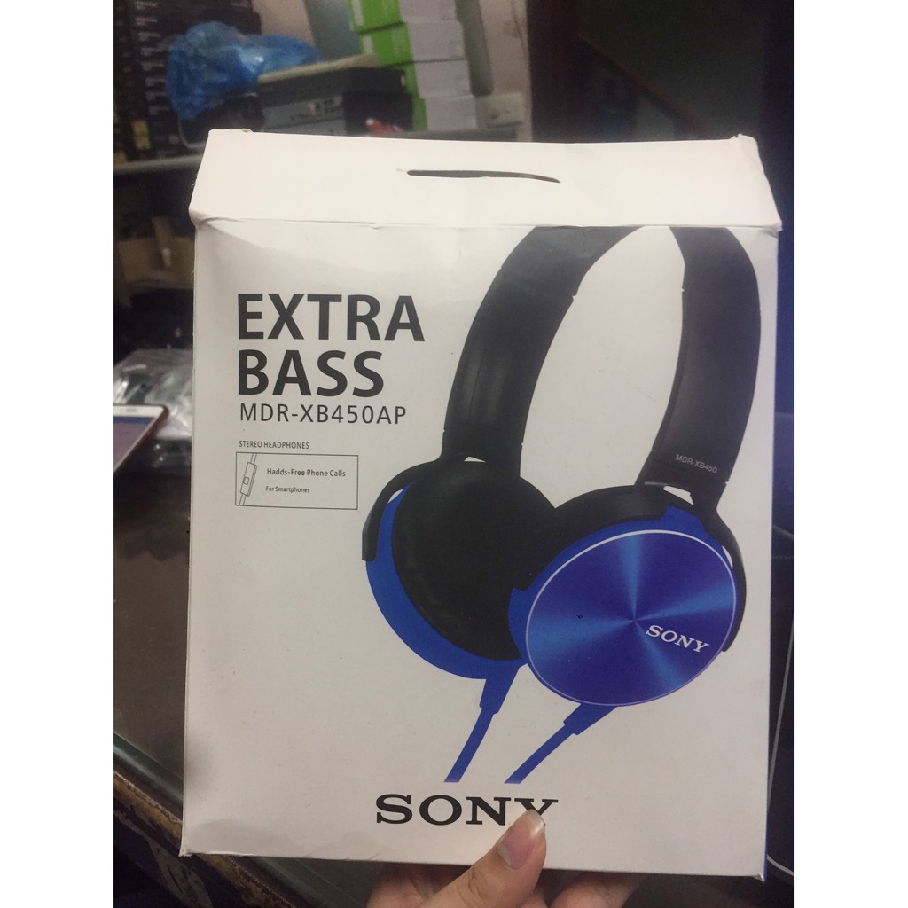 Tai Nghe Chụp Tai Sony ExtraBass MDR-XB450AP - Hàng Chính Hãng