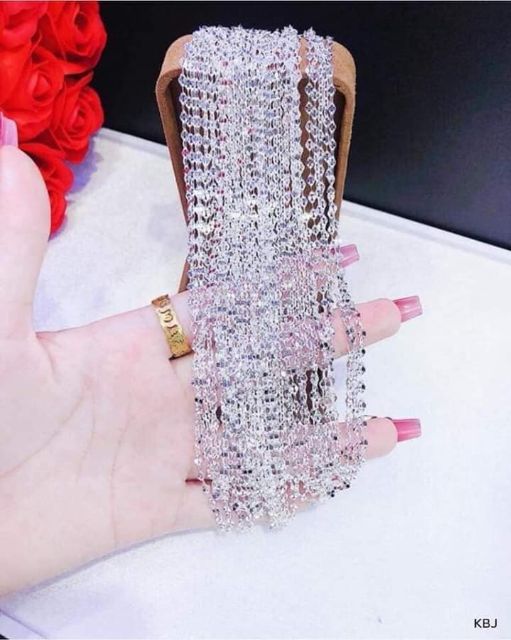 Dây chuyền bạc lá me