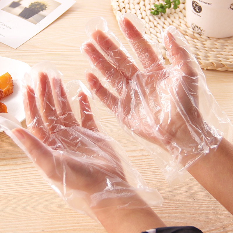 Bao tay nilong ủ làm mềm da bịch 100 miếng kèm 100 miếng dán