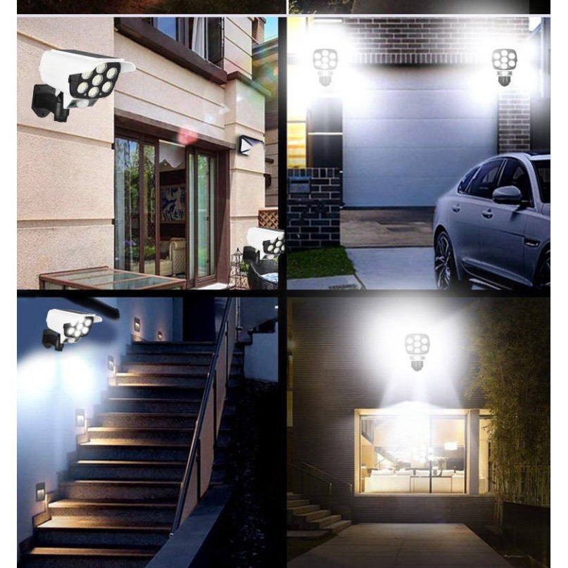 Đèn Cảm Biến Năng Lượng Mặt Trời Chống Nước Đèn Led Giả Camera Chống Trộm Tiết Kiểm Điện Cảm Ứng Xa 5m - Bh 1 Đổi 1 | BigBuy360 - bigbuy360.vn