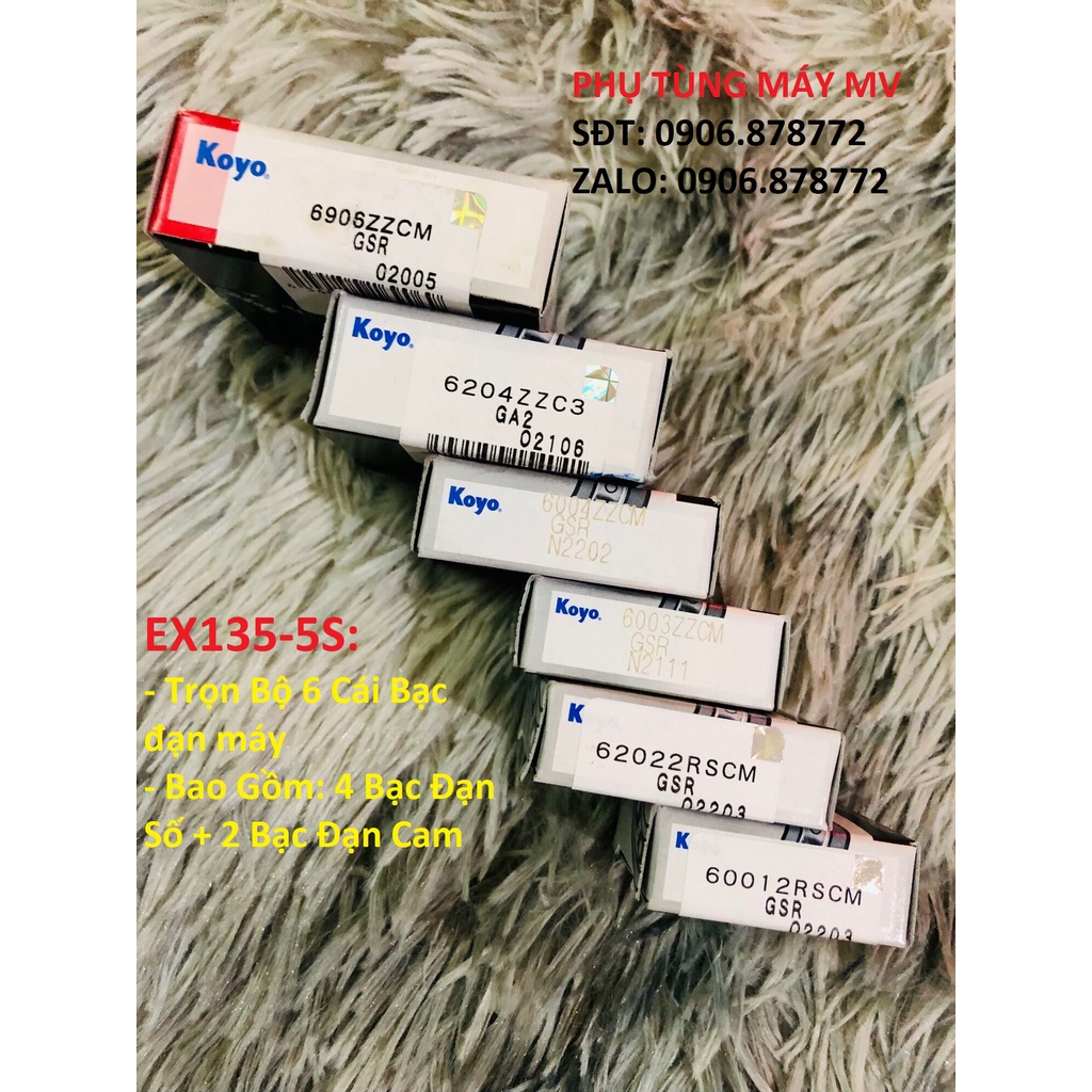 Trọn bộ bạc đạn máy KOYO dành cho xe Ex135.4s.5s/Ex150. Yêu Thích ❤️❤️❤️