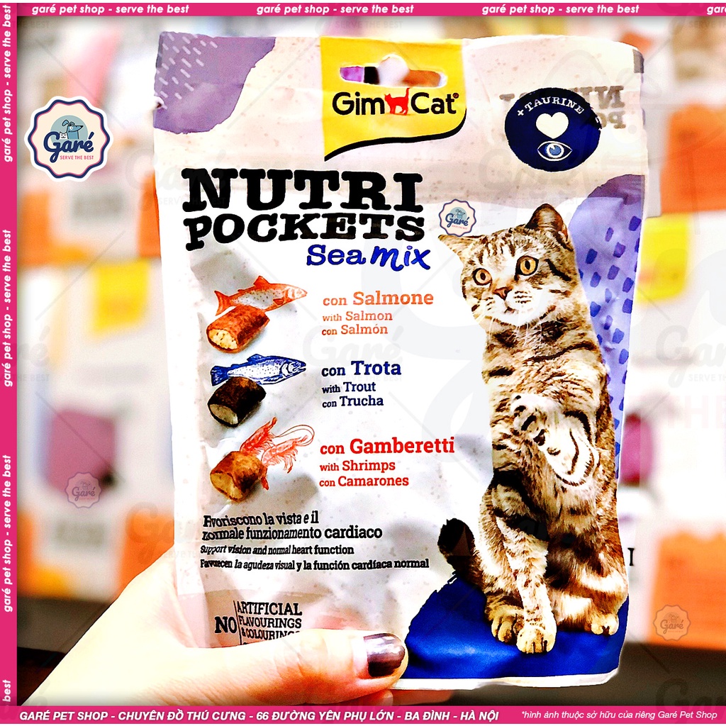 150g - Bánh thưởng Gimcat vị tổng hợp bổ sung vitamin, gói lớn tiết kiệm nhập khẩu Đức dành cho mèo Gimcat Snack Germany