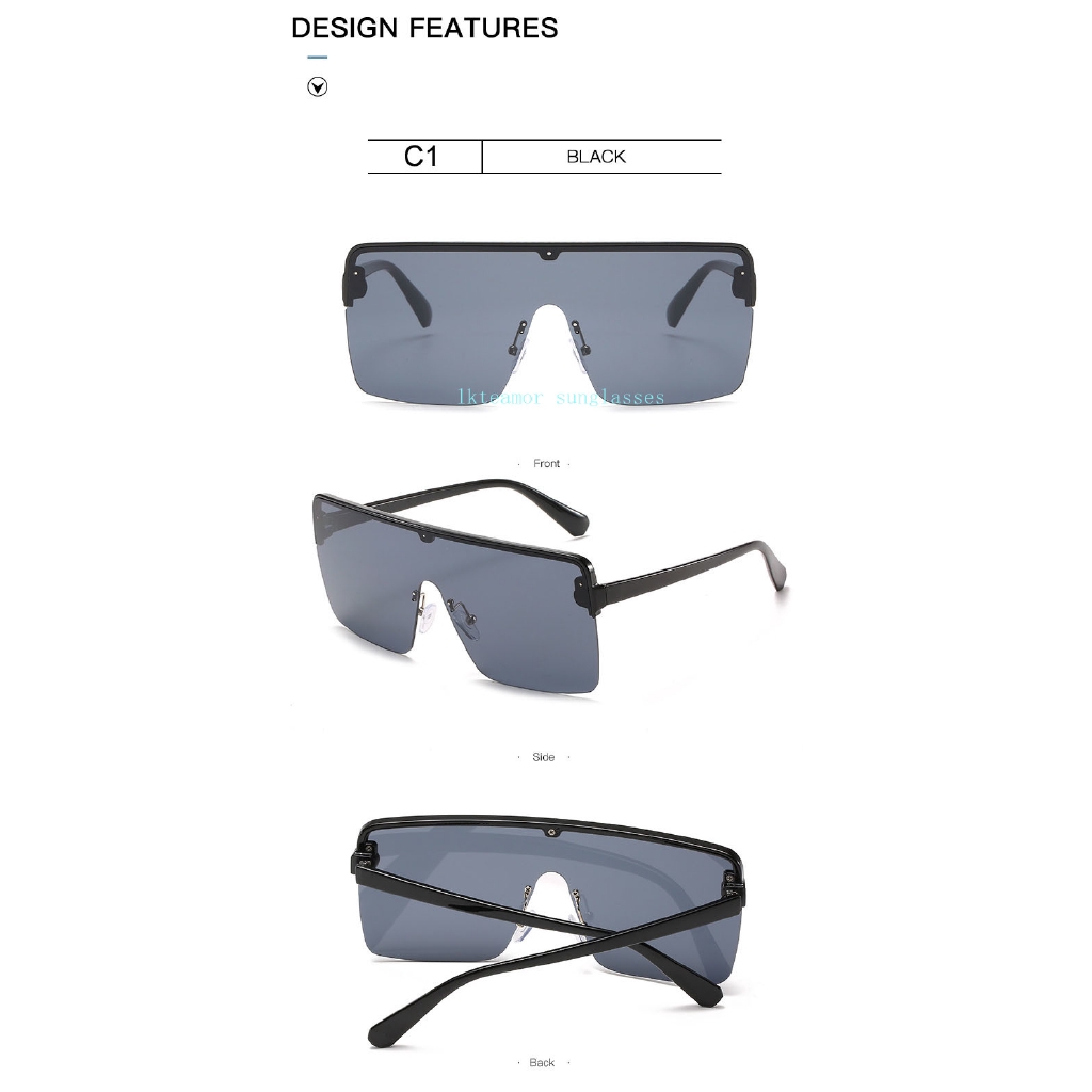 Kính Râm Oversize Gọng Vuông Thời Trang 2020