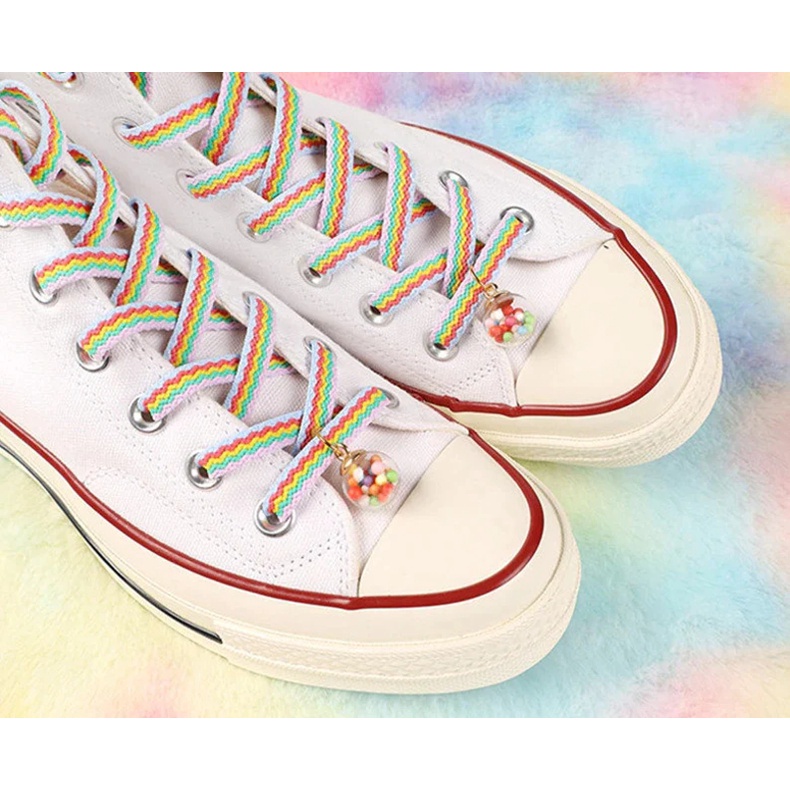 Hàng Có Sẵn! Dây Giày Bằng Vải Canvas 80 / 100 / 120 / 140 / 160 CM Nhiều Màu Sắc