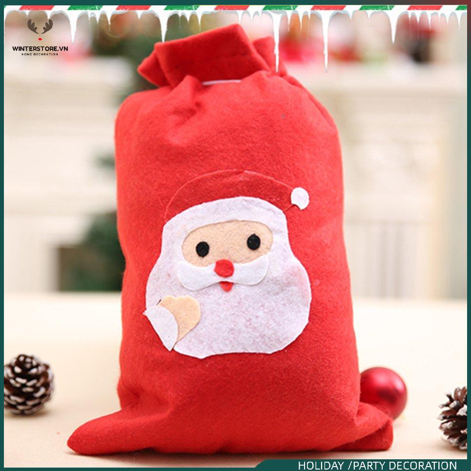 HANDMADE Túi Đựng Kẹo Được Làm Từ Vải Không Dệt, Dùng Làm Quà Trong Dịp Giáng Sinh