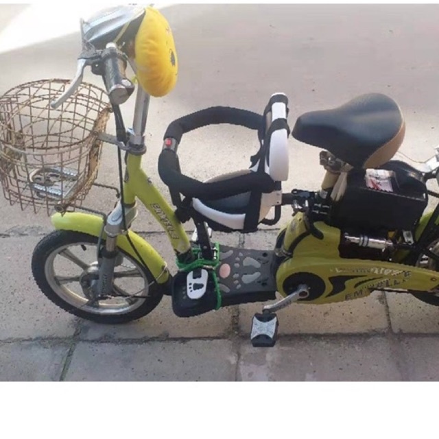 S92- Ghế ngồi trước xe đạp điện có giảm sốc