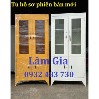 [Mã LIFEBKA5 giảm 10% tối đa 1 Triệu đơn 500k] Tủ hồ sơ kiếng bằng sắt phiên bản mới năm 2021 siêu đẹp