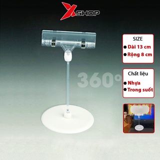 Chân kẹp để bàn XSHOP chất liệu trong suốt cao cấp pop G4015 size 13cm