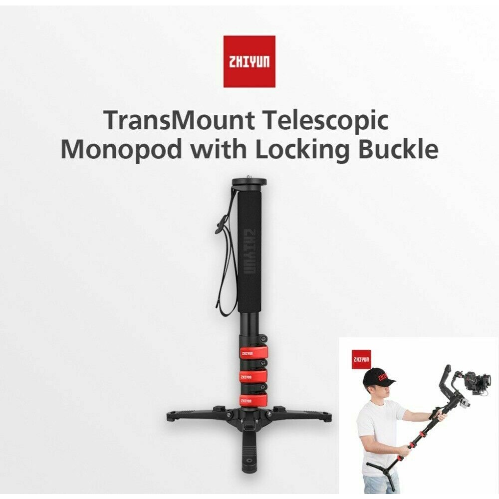 ZHIYUN TRANSMOUNT TELESCOPIC MONOPOD - Monopod có chốt khoá dành cho Gimbal (1.2m extension rod)