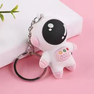 Móc Khóa Cao Su Mềm Hình Phi Hành Gia Hoạt Hình