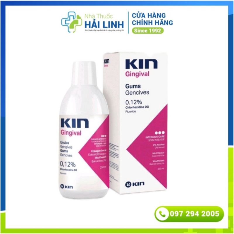 Nước súc miệng Kin Gingival ⚡ Tặng quà ⚡ Giúp ngăn ngừa sâu răng, hôi miệng vượt trội