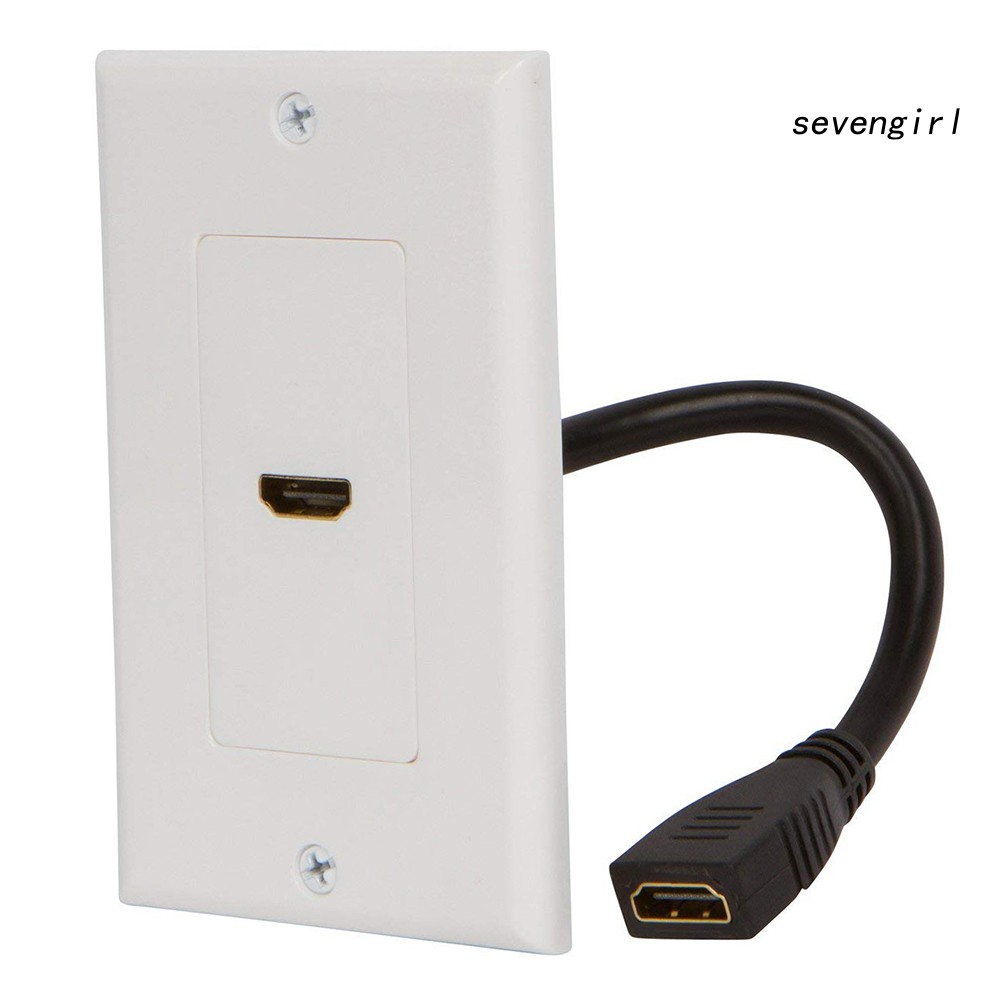 Ổ Cắm Điện Gắn Tường Doojiey Full HD 1080P HDMI Kèm Dây Cáp