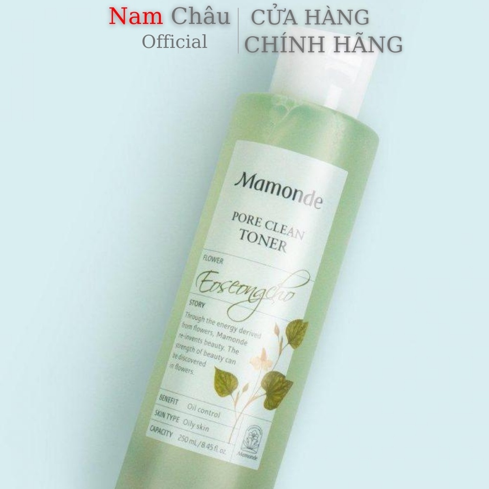 Nước Hoa Hồng Mamonde Diếp Cá, Rose Water Toner cấp ẩm, làm mềm mịn da 250ml NPP Nam Châu