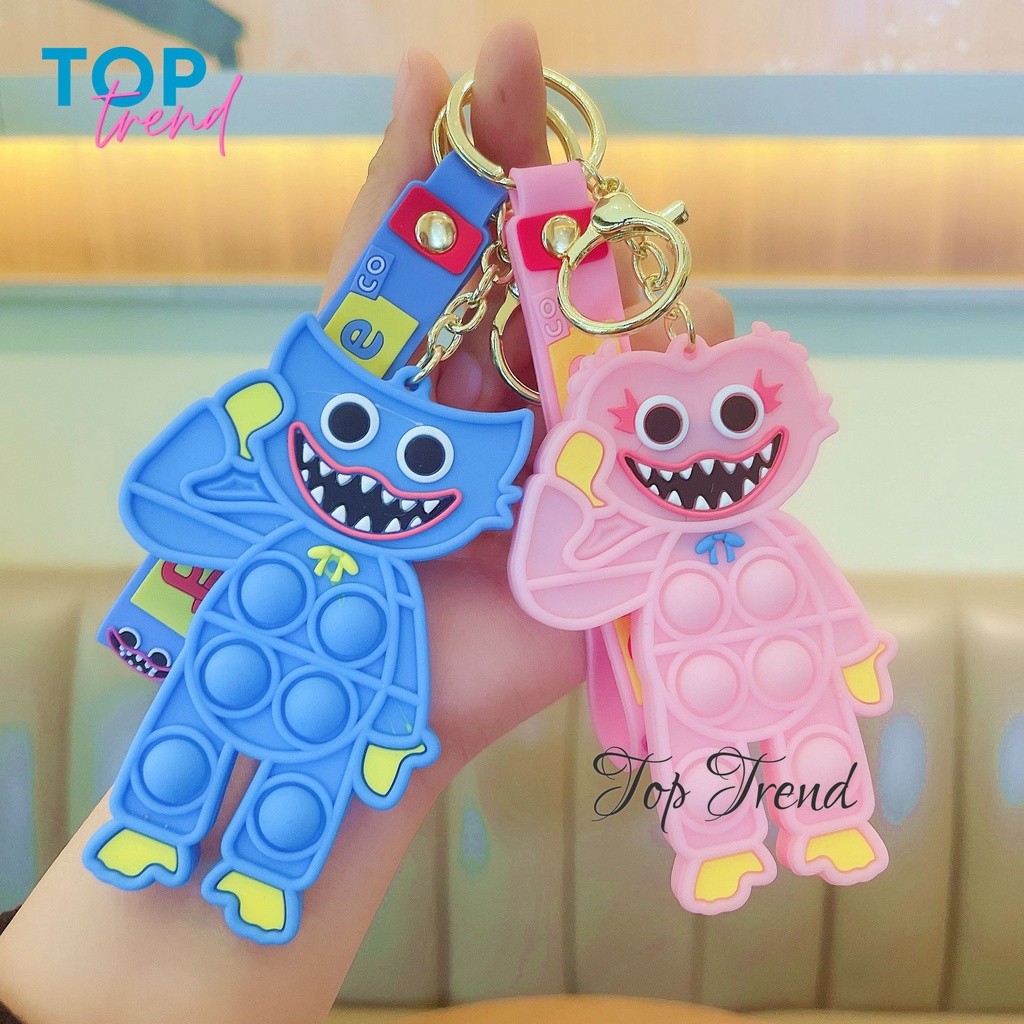 Huggy Wuggy móc khóa Pop it nhân vật game Poppy Playtime, đồ chơi cho bé - Top Trend
