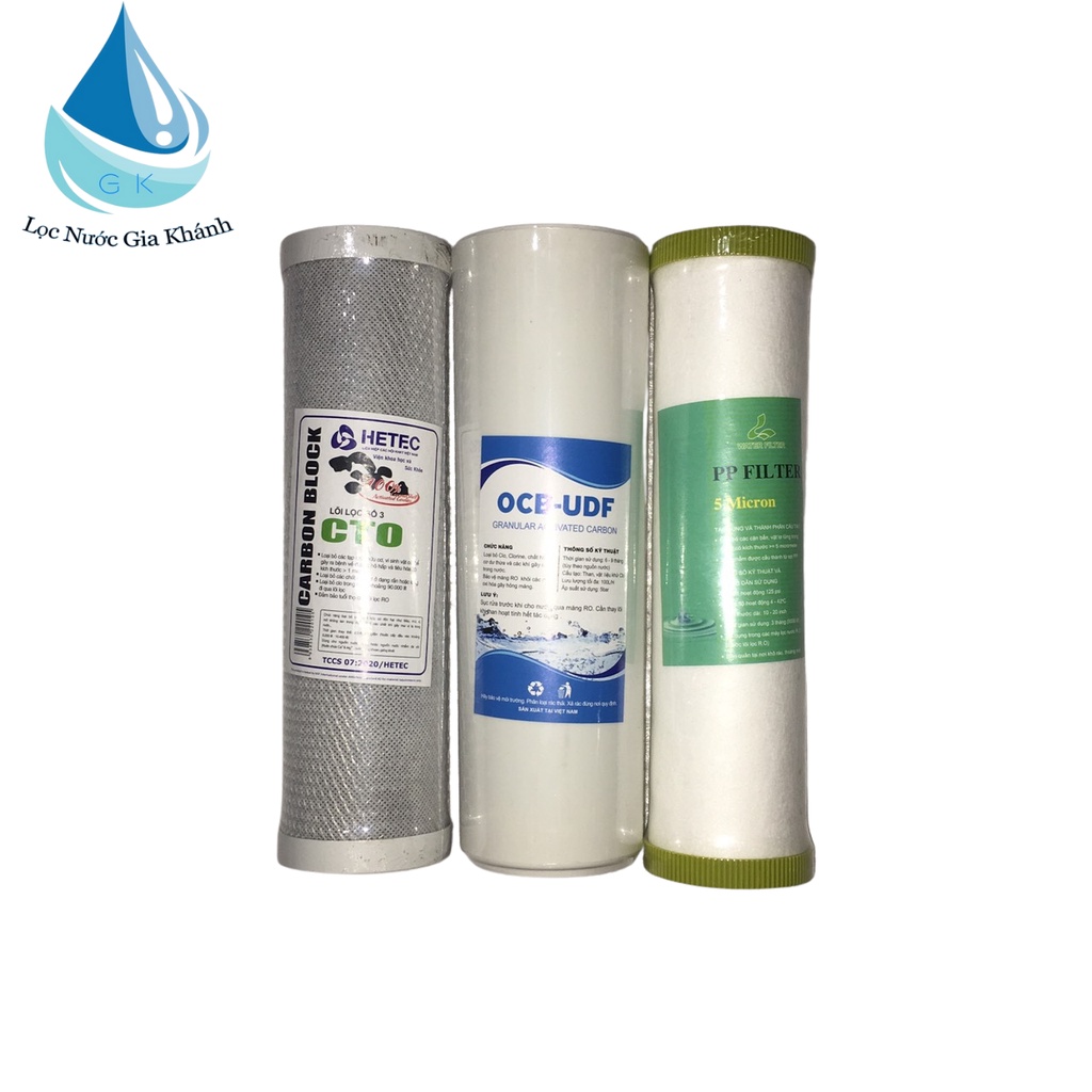 Bộ 3 lõi lọc nước cho Máy RO, Kangaroo, Karofi, Htech, TÂN Á ĐẠI THÀNH.