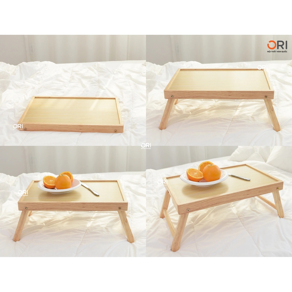 Bàn Ăn Mini Chân Xếp Gọn Xuất Khẩu Hàn Quốc - BED TRAY - ORI NỘI THẤT HÀN QUỐC