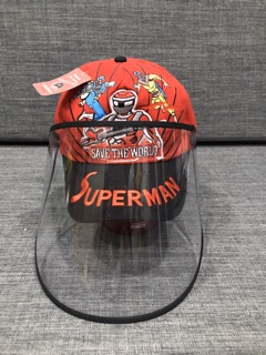NÓN KẾT EM BÉ - Superman - phối kính bảo hộ