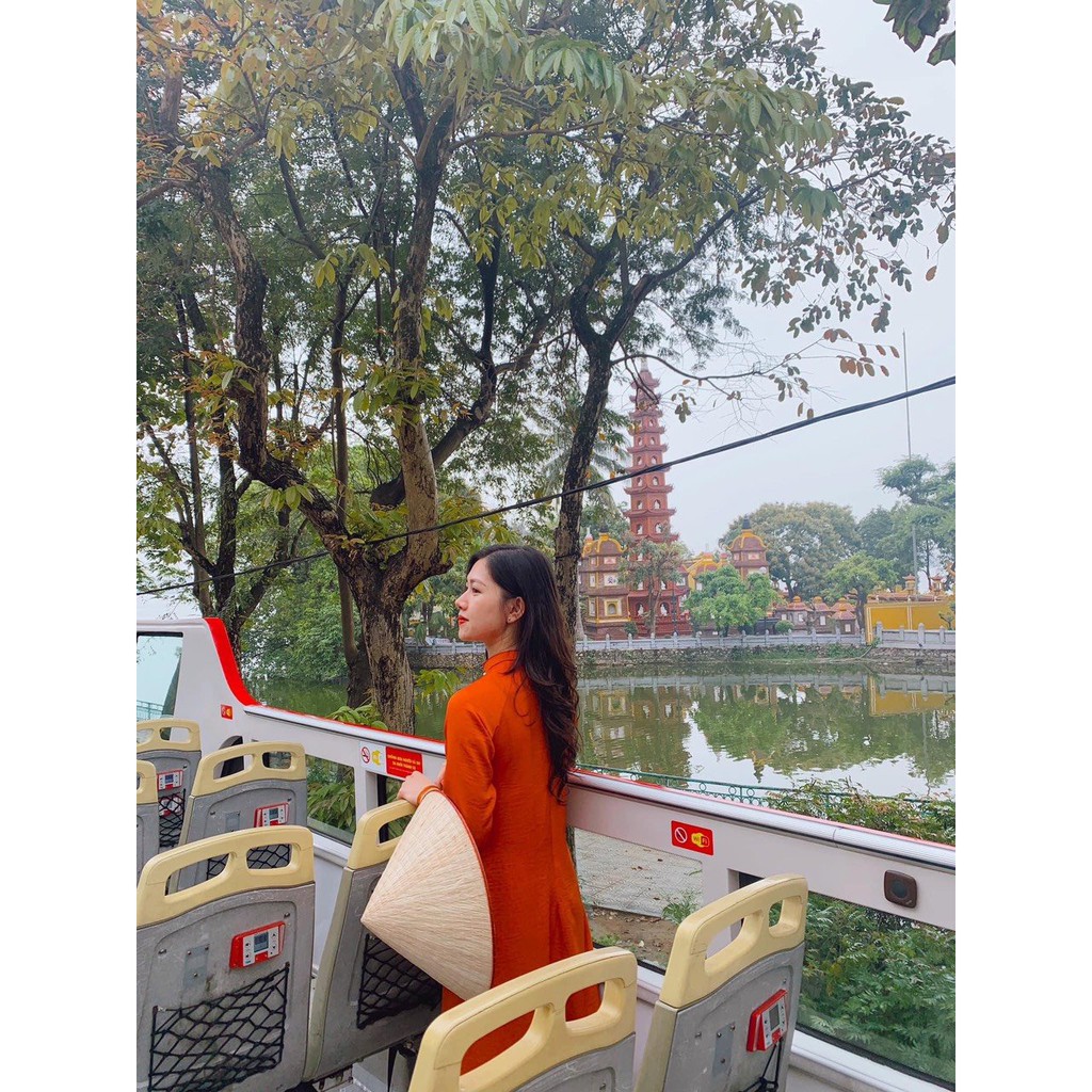 Áo Dài Tân Thời Nữ ⚡ FREESHIP ⚡ Tay Lỡ Cổ Cao Kết Thủ Công Làng Nghề May Do Thủ Công | BigBuy360 - bigbuy360.vn