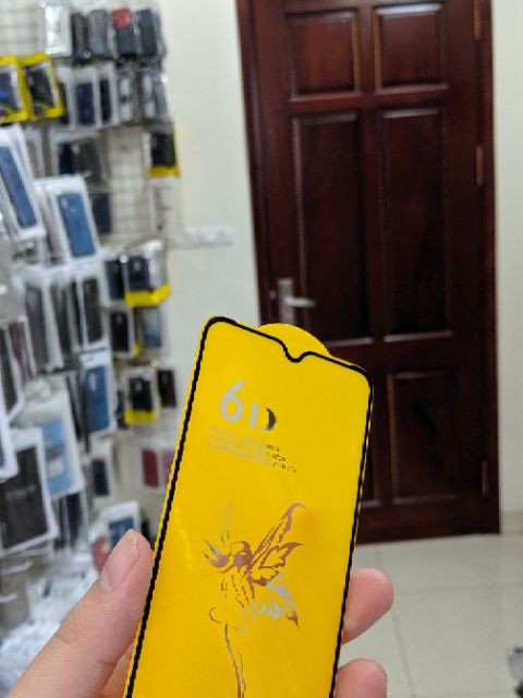 Cường lực Redmi Note 8 / Oppo Realme 5 Pro / Realme 3 Pro / Oppo F9 dùng chung hiệu 6D thiên thần Full màn viền mỏng