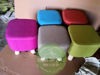 GHẾ ĐÔN CHÂN GỖ LOẠI TO (ngang 30cm x cao 28cm)