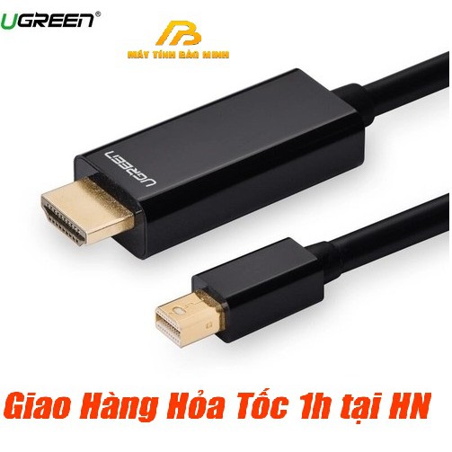 Cáp Mini DisplayPort (Thunderbolt) to HDMI Dài 1.5m độ phân giải 4K Ugreen 20848 - chính hãng