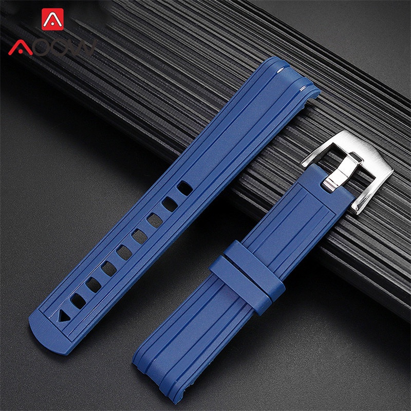 Dây Đeo Thay Thế 20mm 22mm Bằng Cao Su Cho Đồng Hồ Omega Seamaster 300