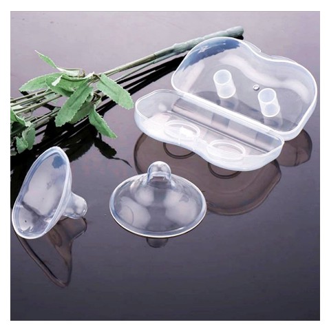 MẪU MỚI -  HỘP 2 NÚM TRỢ TI SILICON SIÊU MỀM CHO MẸ