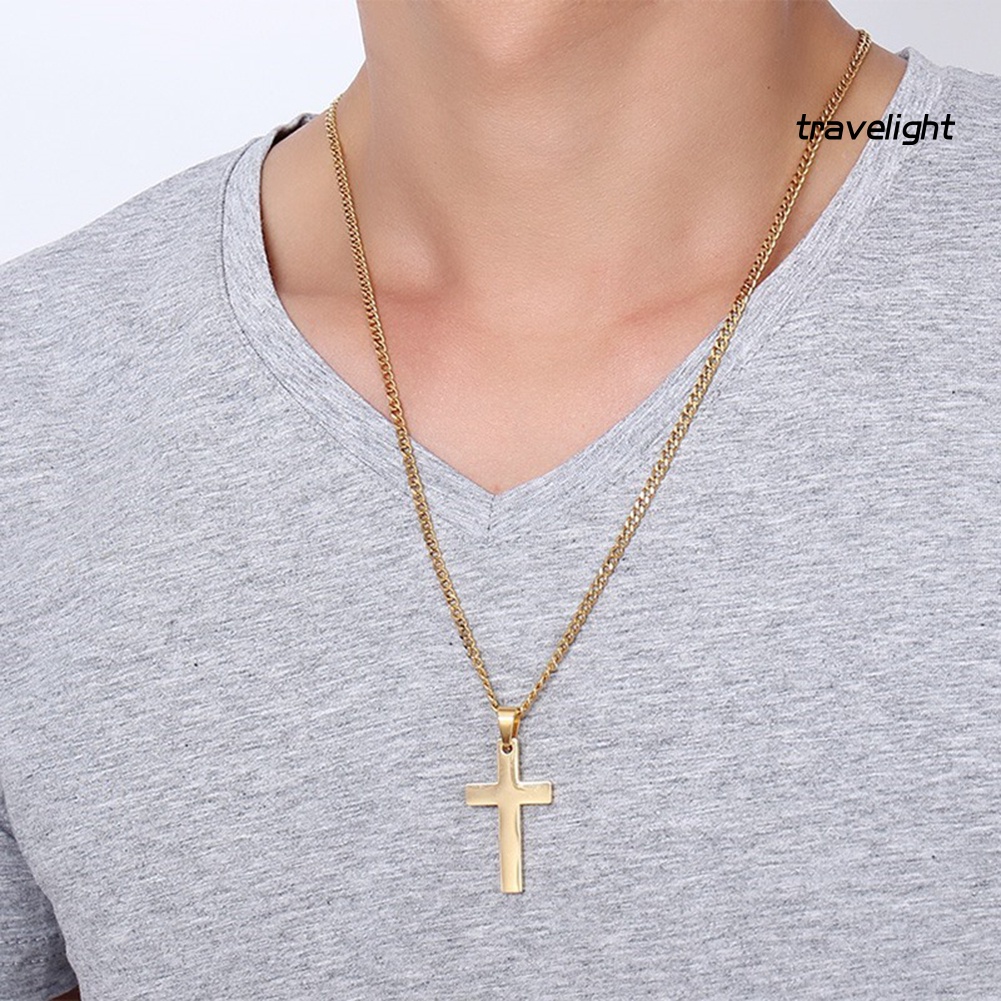 Vòng cổ Hợp Kim Mặt Thánh Giá Thời Trang Cho Nam