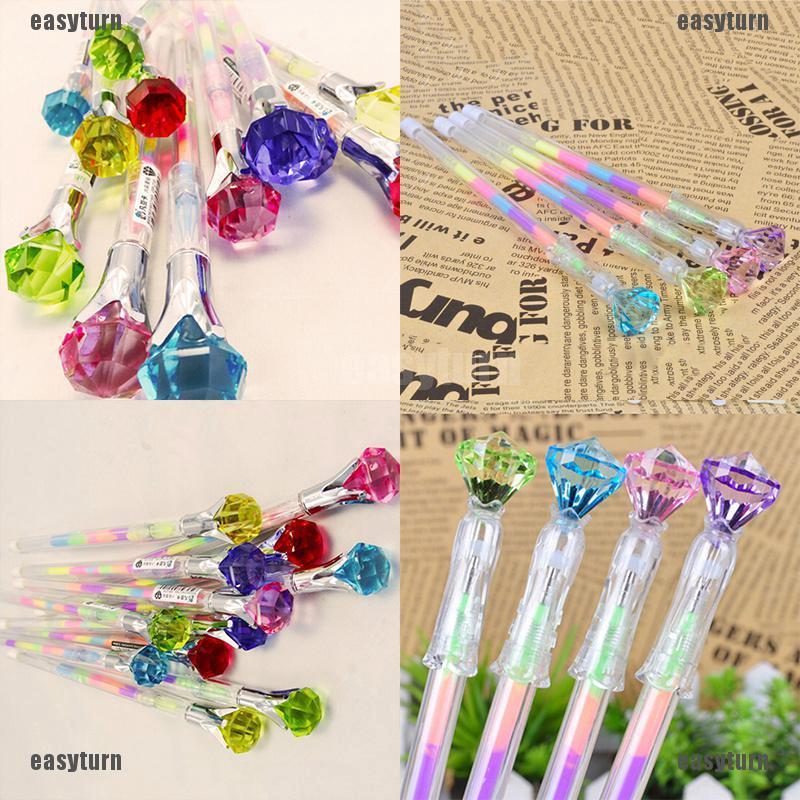 2 bút bi mực gel kim cương sáng tạo