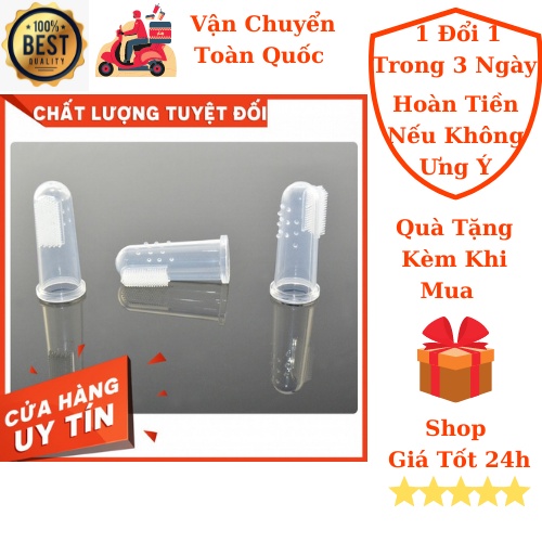 Bàn Chải Làm Sạch Răng Cho Bé - Silicone Mềm Ngón Tay Bàn Chải Đánh Răng