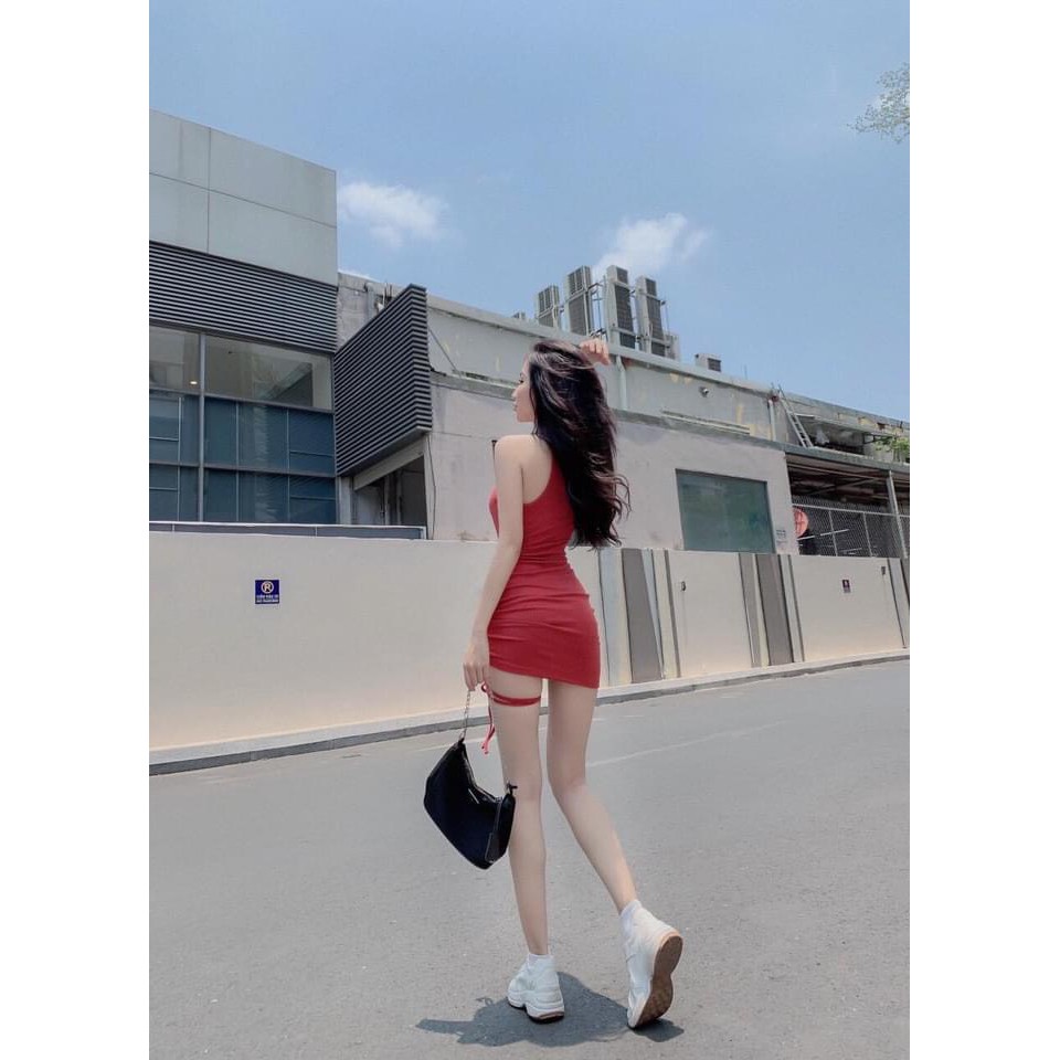 Đầm Body Cổ Yếm Dây Rút Trước Thun Borip Thích Hợp Mặc Đi Tiệc Đi Làm Đi Chơi Phù Hợp Với Mọi Phong Cách | BigBuy360 - bigbuy360.vn