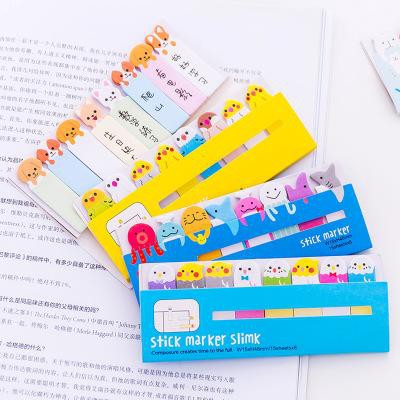 Đánh dấu trang stick marker động vật N25 dễ thương cute hoạt hình